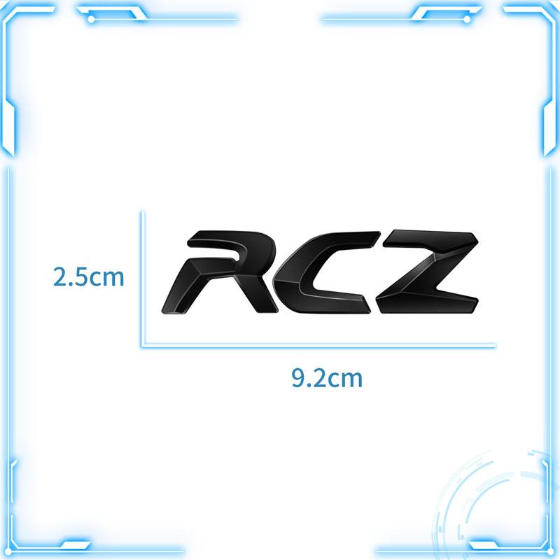 For RCZ R Decoration Emblem Car Styling 3D Metal Badge Body Trunk Self Adhesive Stickers