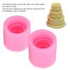 2pcs Fondant & Gum Paste Mould Pink Fondant Mould Durable Soft Fondant Silicone Non Stick Silicone Fondant Mould DIY Cake Making
