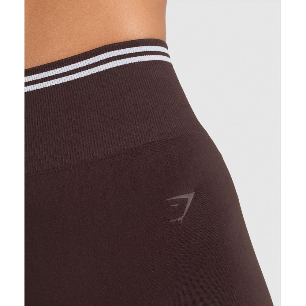 Gymshark Контрастные бесшовные леггинсы Heritage Brown B2c1h Ncnz