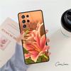 Чехол для телефона 'Цветы Лилии' для Samsung Galaxy S24 S25 S23 S22 Ultra Note 10 20 Plus S20 S21 FE