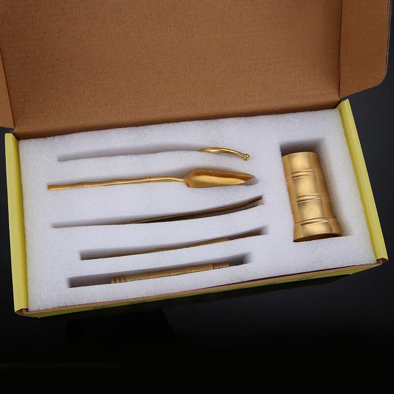 Handun Brass Tea Ceremony Six Gentlemen Set