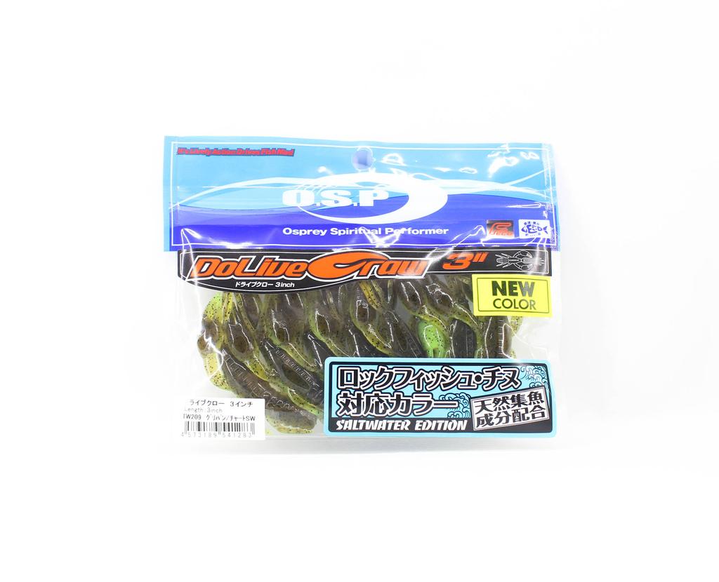 OSP Мягкая приманка Dolive Craw 3 дюйма Salt TW-209 (1283)