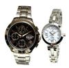 Pair Watch FOREVER [Men's Model] [120 Second Chronograph] 10 ATM Water Resistant Tachymeter Function Calendar Date Day of the Week [Ladies' Model] 10