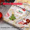 Vinyl Christmas Stickers Non Repeating Designs Santa Snowman Reindeer Holiday Stickers for Party Crafts Decor