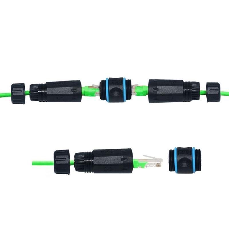 Соединитель Ethernet Cat6 RJ45 1 Гбит/с Скорость передачи данных IP68 Водонепроницаемый и пыленепроницаемый для сетевого подключения