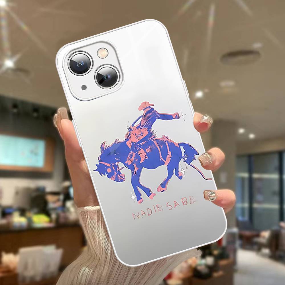 B-Bad Bunny Арт Для IPhone 14 13 12 Mini 11 Pro XS Max X XR 14 Plus Закаленное Стекло Чехол