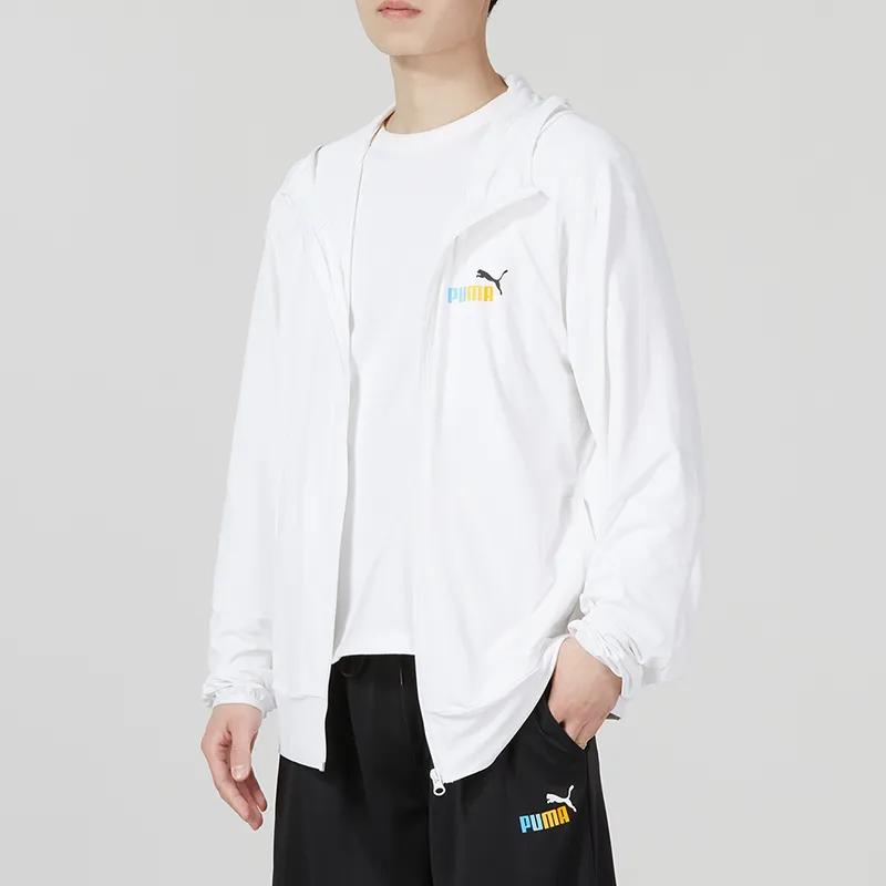 Puma Куртки Унисекс Белые С капюшоном Умеренные Другое (унисекс) Куртки 678006 02