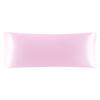 Uxcell Body Pillow Satin Solid Envelope 1 Pink Cover, Weave, Glossy, Smooth, Soft, Wrinkle-Free, Long, Large, Color, Style, Pillowcase, 50x140cm,