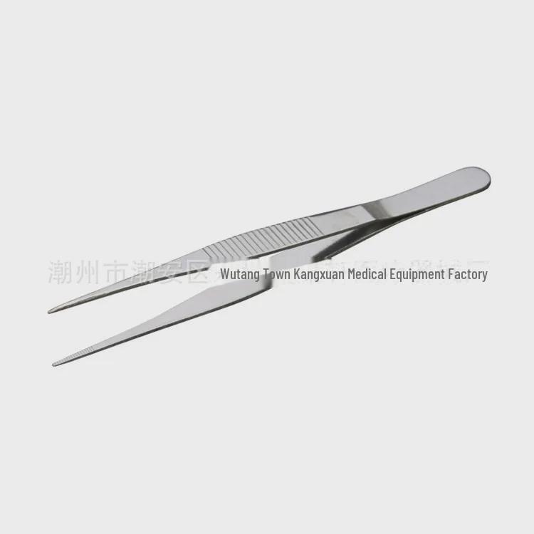 Нескользящие круглые пинцеты из нержавеющей стали 304: Длинная, толстая, жесткая конструкция локтя