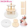 3-tiered cake stand 34/24/18 cm brand4cake