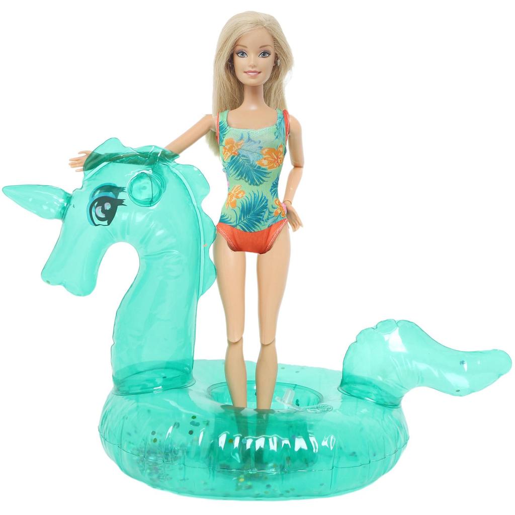 1x Кукольный спасательный круг + 1x купальник Одежда для кукол 30 см 1/6 Аксессуары для кукольного домика Детская ролевая игра Летняя пляжная игрушка для купания