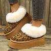 Новые зимние женские ботинки на платформе, черные/каштановые, на толстой подошве, без застежек, хлопковые, теплые, плюшевые, ботильоны, Botas Mujer