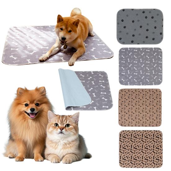 Puppy Pee Pad Leak-proof Washable Pet Pee Pad Reusable Anti-Slip Fast Absorbent Dog Mat