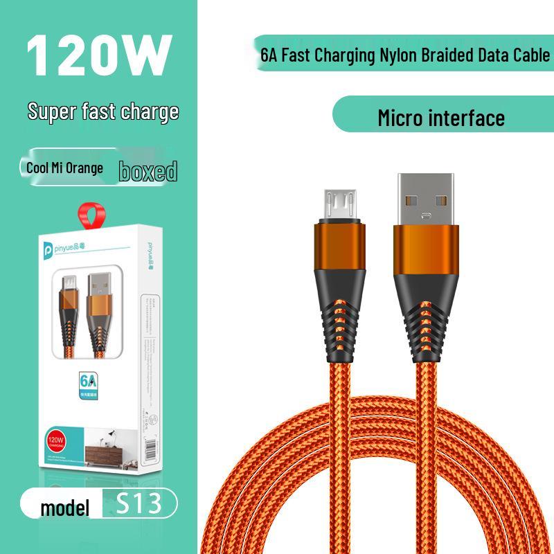 Кабель быстрой зарядки Pin Yue S13 6A для устройств Apple, Xiaomi, Honor, Huawei с USB-C