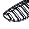 Car Front Bumper Grille Kidney Racing Grill Grilles For BMW E60 E61 5 Series 2004-2009 Gloss Black Auto New Double Slat