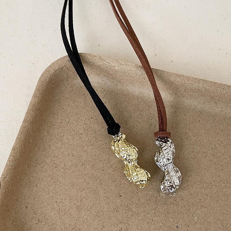 Guochao Древний Закон Хорошая Вещь Арахисовое Ожерелье Подвеска Женское Легкое Роскошное Нишевое Уникальное Личное Модное Универсальное Ожерелье Ожерелье Свитера