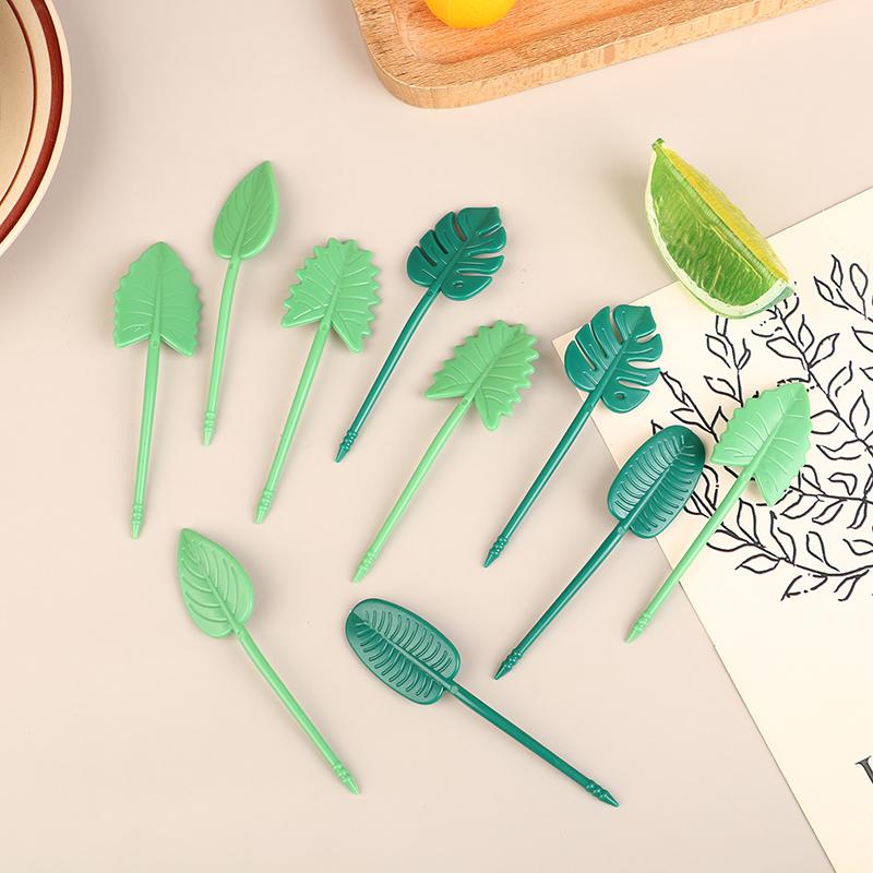 10 шт./компл., вилка для фруктов, пищевые зубочистки, украшение для обеда, бенто для детей, аксессуары, декор для торта, вечеринки, многоразовые вилки