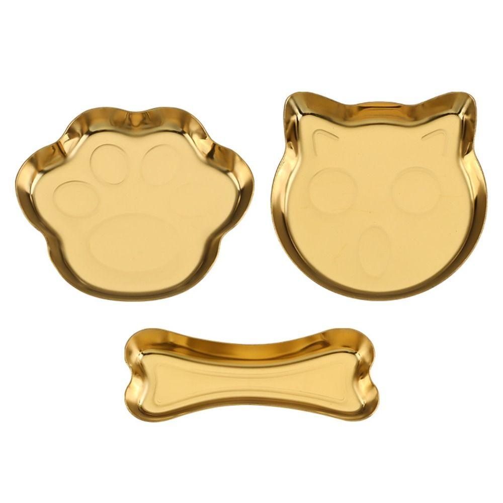 3pcs Earphone Key Organizer Kitten Jewelry Tray Jewelry Storage Plate for Rings and Earrings