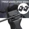 2Pcs Plastic Arrow Rest Black Recurve Bow Arrow Holder Self-Adhesive Back Hunting Shoot Targeting Accessory