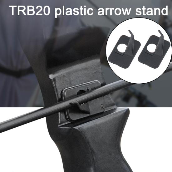 2Pcs Plastic Arrow Rest Black Recurve Bow Arrow Holder Self-Adhesive Back Hunting Shoot Targeting Accessory