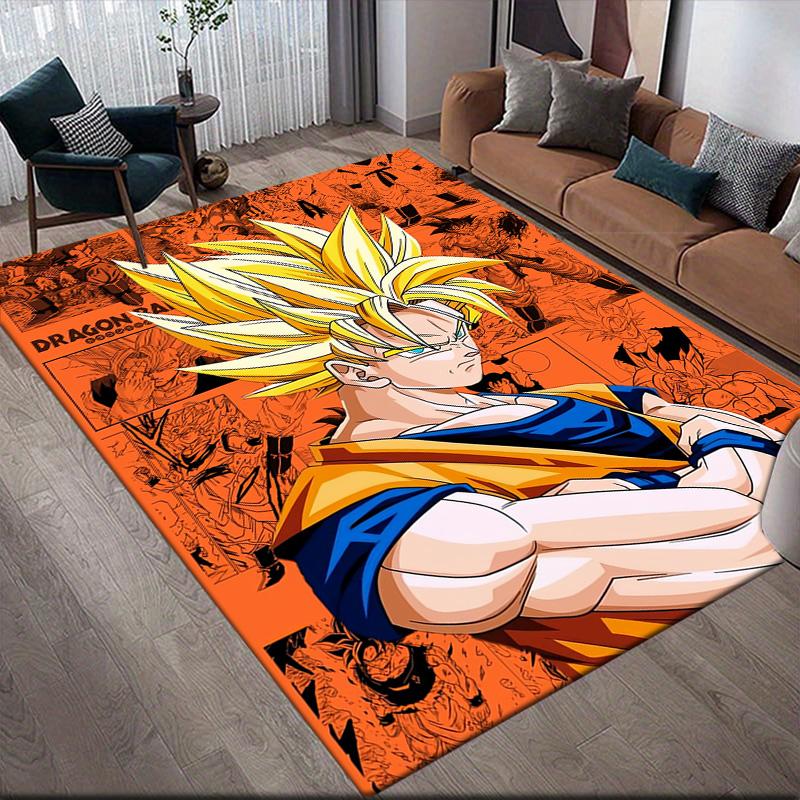 Dragon Ball Collection Anti-Slip Rug, Rectangular Carpet for Game Room, Bedroom & Living Area, Home Decor