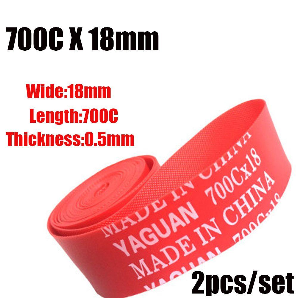 2Pcs Durable Red Top Anti Puncture Tape Bike Inner Tube Pad Bicycle Tire Liner