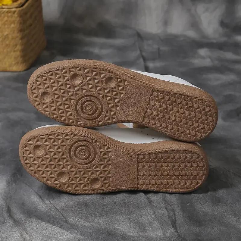 Повседневные замшевые женские кроссовки больших размеров со шнуровкой и мелким носком, удобные женские туфли, модные нескользящие весенне-осенние туфли