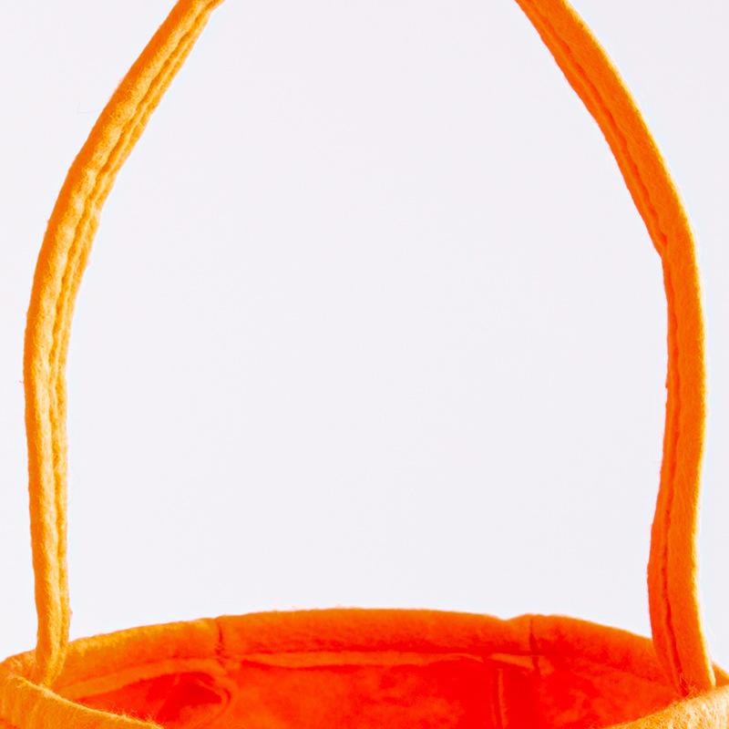 2 шт. Ручная сумка-тыква, мешок для конфет, товары для Хэллоуина, детский декоративный реквизит, трехмерная сумка-тыква с улыбающимся лицом