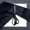 10-дюймовые черные стальные тканевые ножницы с покрытием, швейные портновские ножницы