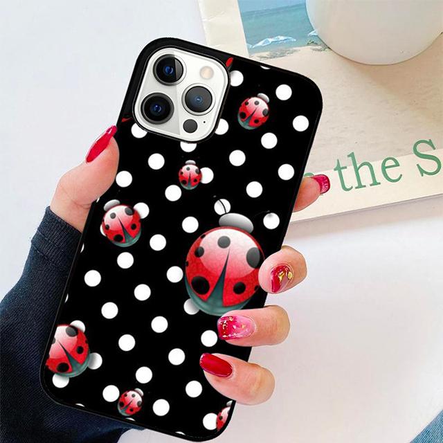 Осень 11 Цветных Божьих Коровок Чехол для Телефона Cover для iPhone 17 Air 16 16e 15 12 11 13 14 Pro Max Apple Plus Coque