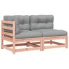 Vidaxl Sofa Ogrodowa Z Poduszkami, 2-Osobowa, Lite Drewno Daglezjowe