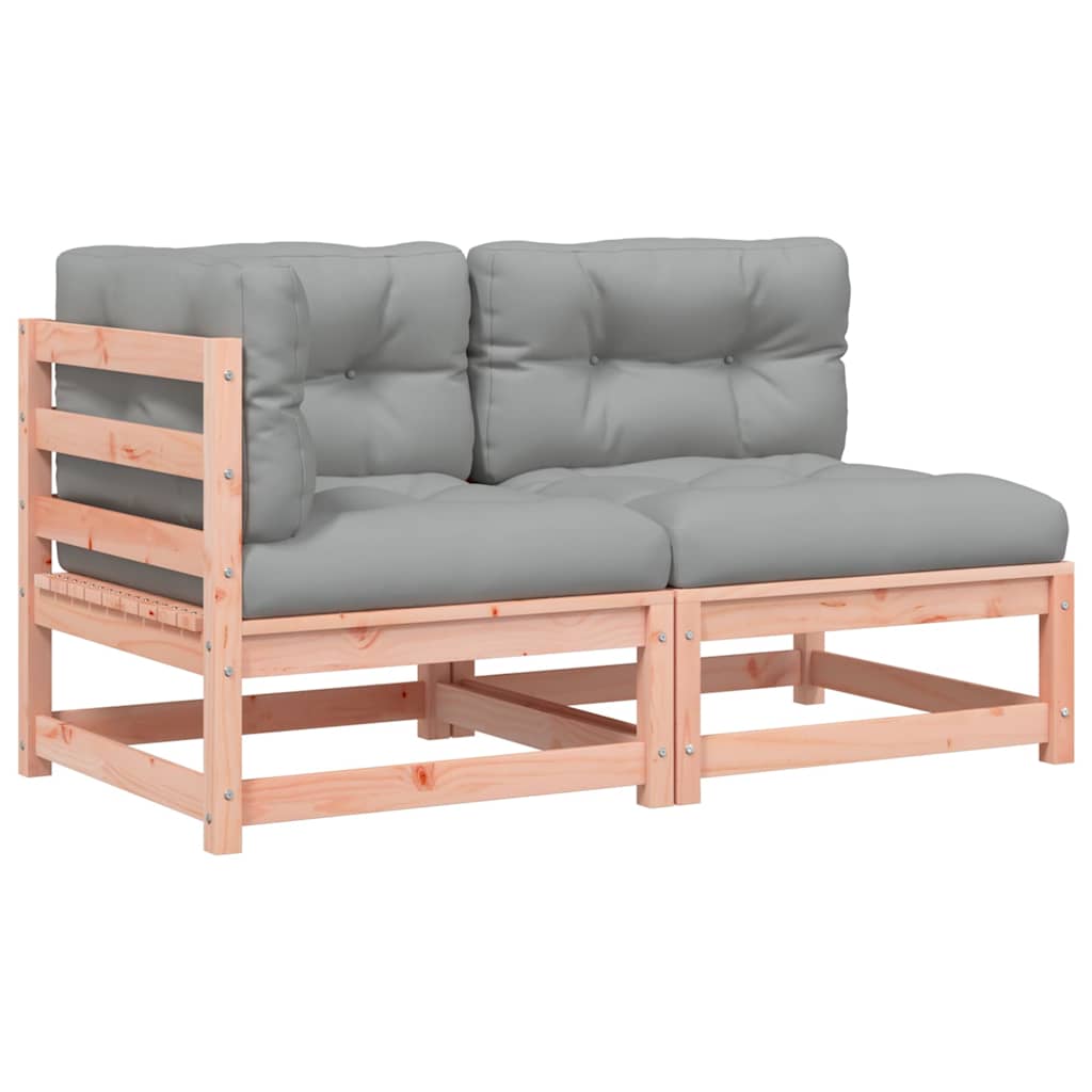 Vidaxl Sofa Ogrodowa Z Poduszkami, 2-Osobowa, Lite Drewno Daglezjowe