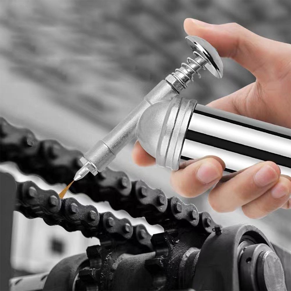 80CC Capacity Mini Grease Gun Machine Stainless Steel Handheld High Pressure Oiler Oiler Excavator High Pressure Oil Hand Tools