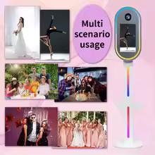 15.6 inch DSLR Touch Screen LED Camera Photo Booth with Ring Light Photo Booth with Flight Case for Christmas birthdays party