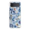 Phone Case For Samsung Galaxy Z Flip 3 4 5 Hard Folding Clear PC Bumper For Samsung Z Flip 6 Back Cover Blue Ocean Animals