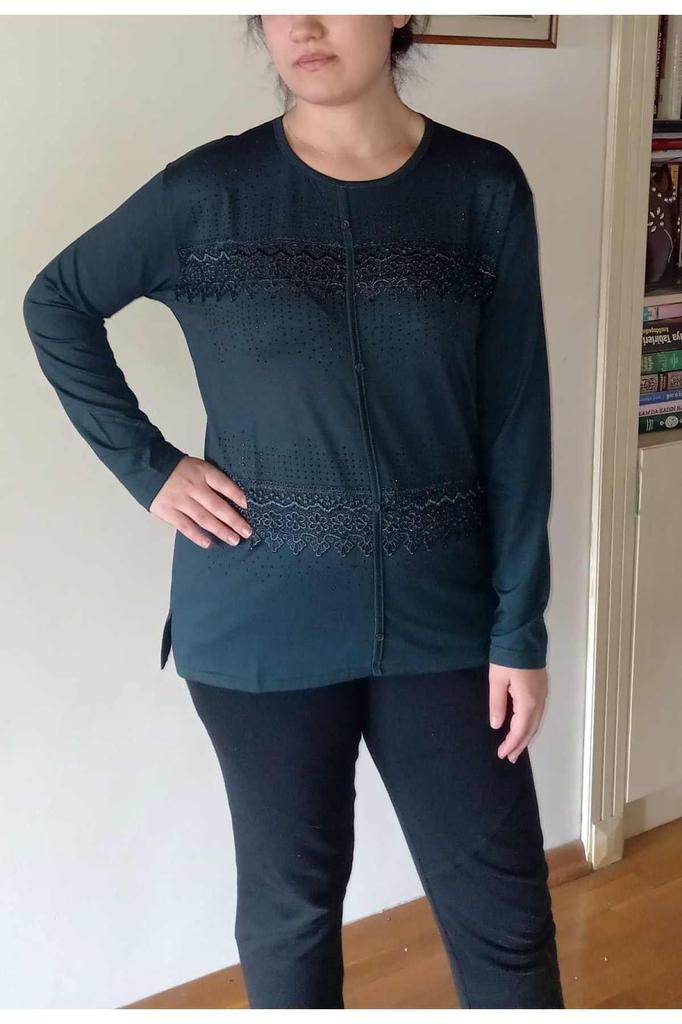 Женская блузка большого размера, гипюровая трендовая блузка для мамы