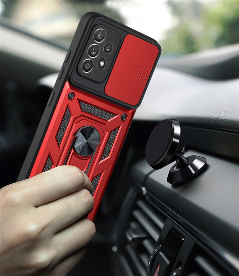 Защитный чехол для объектива камеры для Samsung Galaxy A32 4G Slide Armor Противоударный магнитный чехол-держатель для Samsung A 32 SM-A325F/DS