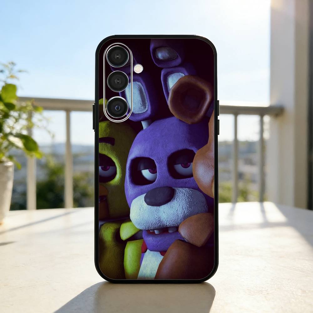 Five N-Nights At F-Freddys Fnaf Phone Case For Samsung A73,A21s,A22,A31,A32,A52,A53,A71,A80,Soft Black Shell