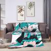 Hatsune Miku Anime Fashion Blankets Flannel Printed  Breathable Soft Throw Fashion Blanket for Home Bedroom Bedspreads