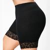 Womens Plus Size Mid Waist Lace Hot Shorts Elastic Sports Pants Trousers Trunks