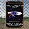 Винтажная металлическая табличка НЛО Инопланетянин Ретро настенный декор для бара кафе гаража