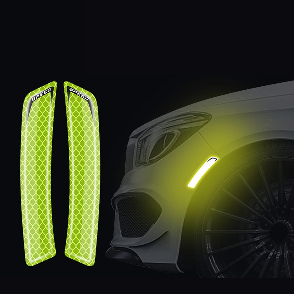 2 шт. светоотражающие наклейки на колеса из ТПЭ, предупреждающие светоотражающие полоски, универсальные наклейки для автомобилей, грузовиков, мотоциклов