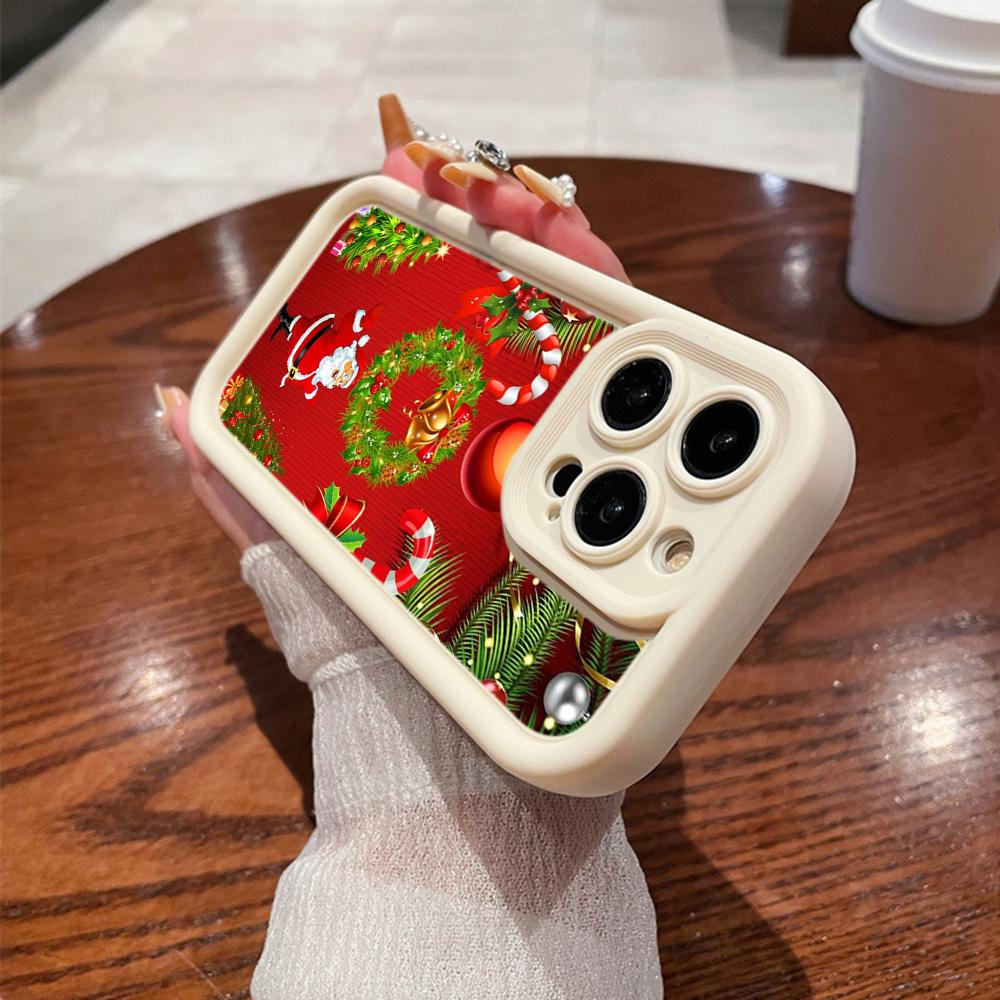 N111 Merry Christmas art Happy New Year Мягкие чехлы для телефонов Angel Eyes для iPhone 16 15 14 13 11 Pro Max 8 7 6s Plus 12 mini XR XS Max Противоударный чехол