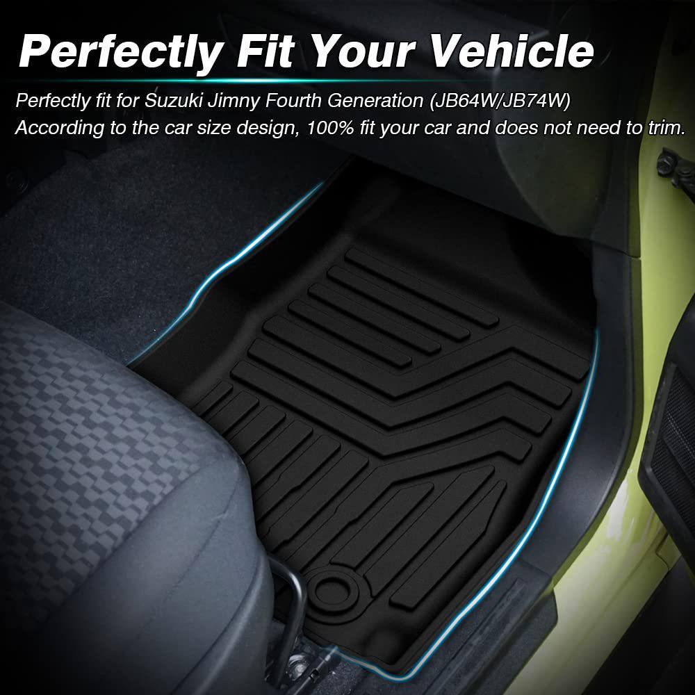 Waterproof Non-Slip 3D Floor Mats for 2023+ Suzuki Jimny Five-Door (RHD) JC74 JB74xl.
