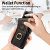 D2 For Samsung Galaxy Z Flip7 FE 5G/Z Flip6 5G Case Card Slot Leather+PC Retro Phone Cover Ring Holder Kickstand