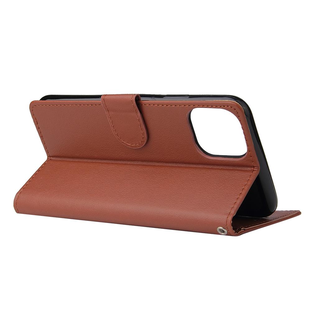 Для iPhone 11 Чехол PU Кожа+Ударопрочный ТПУ Кошелек Чехол для телефона