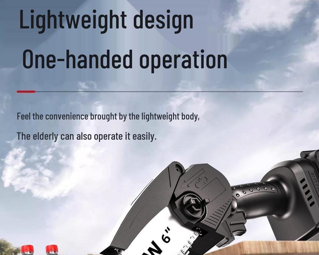 Rechargeable Handheld Lithium Battery Chainsaw - Wireless Small Tree Cutting & Pruning Saw