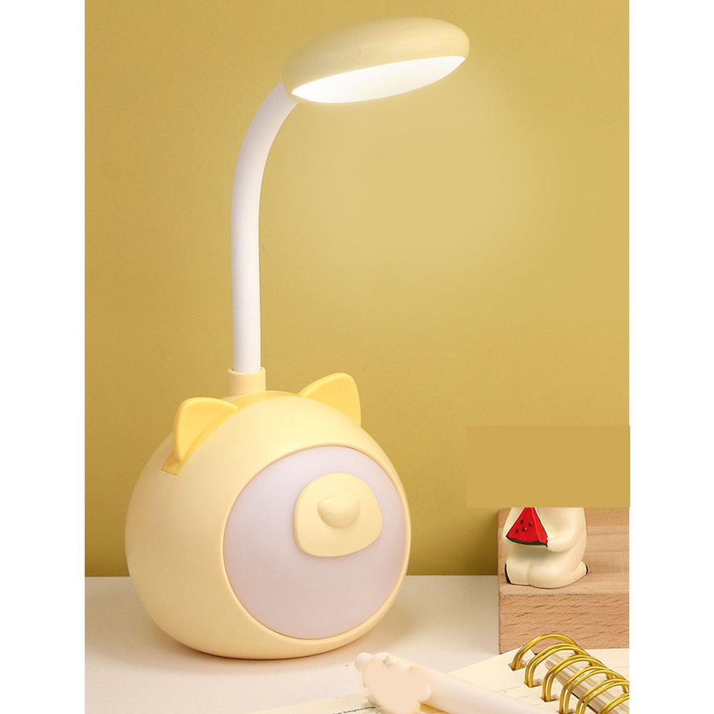 Desk Lamp LED Eye Caring USB Rechargeable Dimmable Color Temperature Adjustable Desktop Reading