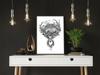 Picture poster In a frame 43x33 cm Deer P770