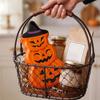 Decorative Halloween Pumpkin Face Tinplate Box Pumpkin Shape Mini Snack Packaging Box  Party Supply